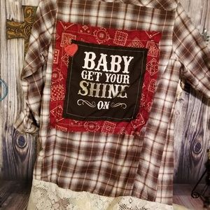 Custom country concert flannel kimono